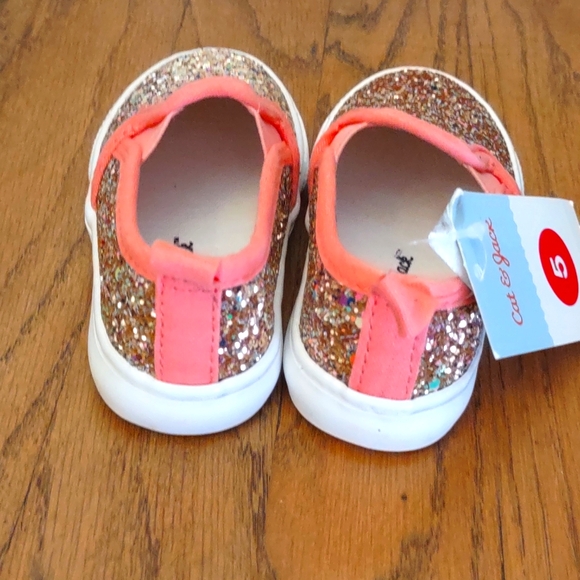 NWT Girls Infant Sneakers Size 5 - Cat and Jack - Picture 4 of 6